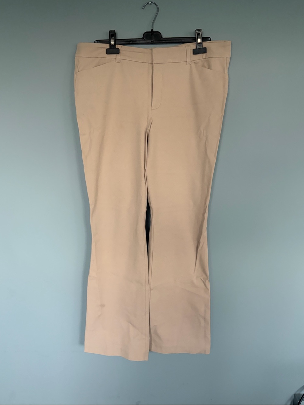 Old Navy Khaki Dress Pants - Pixie Flare